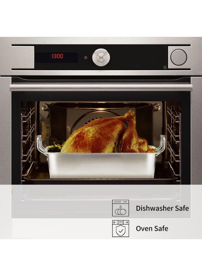 Tray Set Of 3 Pieces with Handle For Baking And Cake For The Oven Size 24cm/28cm/30cm - Image 5